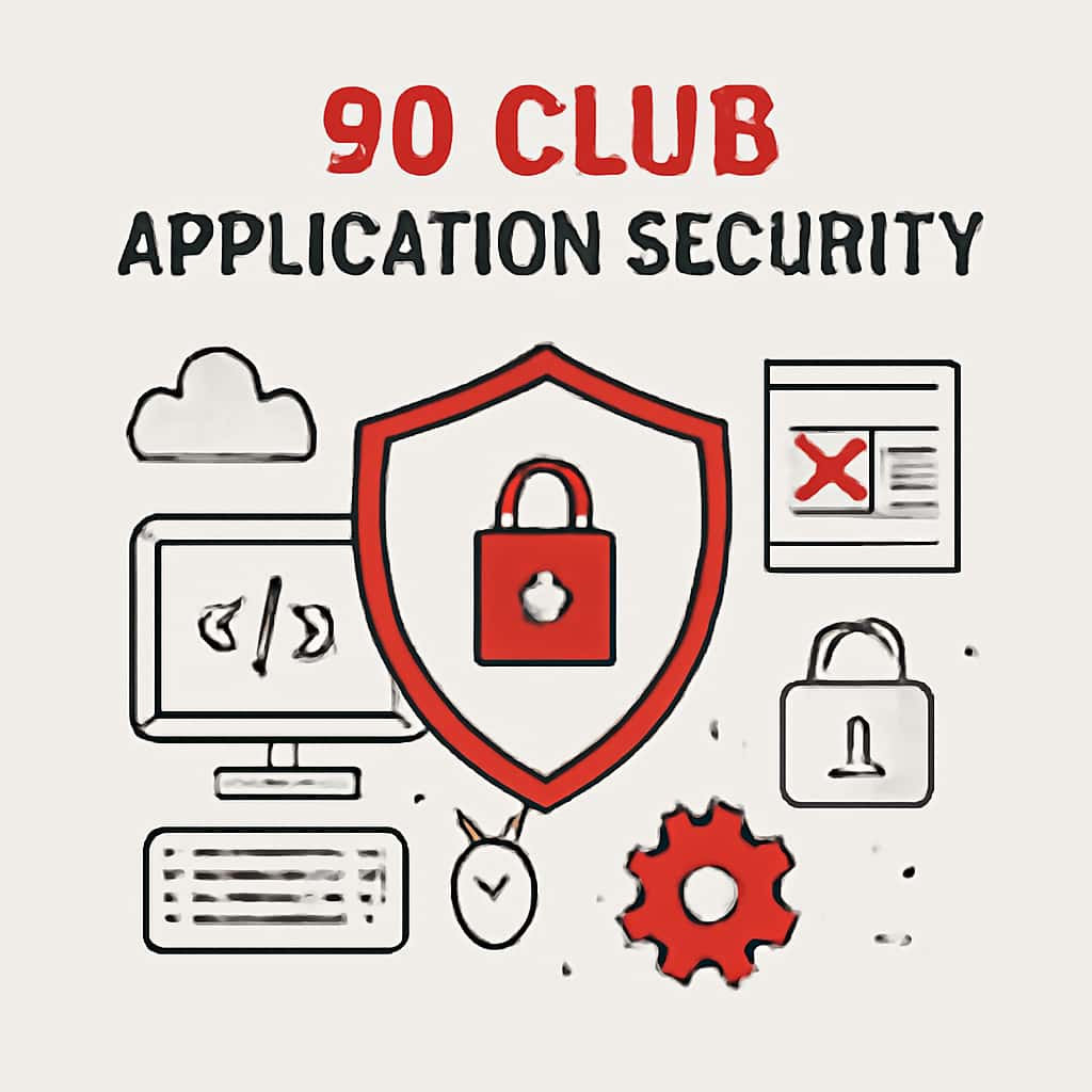 Diagram of 90 Club Application Security features