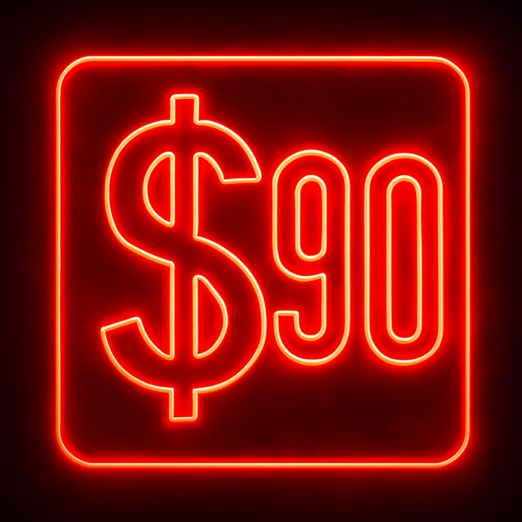 Icon representing 90 Club Android vs iOS as a guide resource.