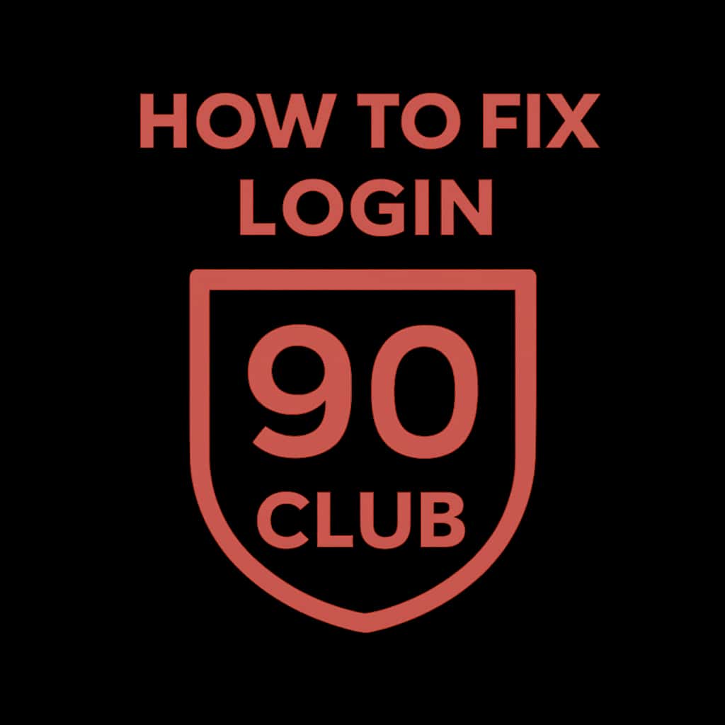 A badge representing support for resolving 90 Club login issues.