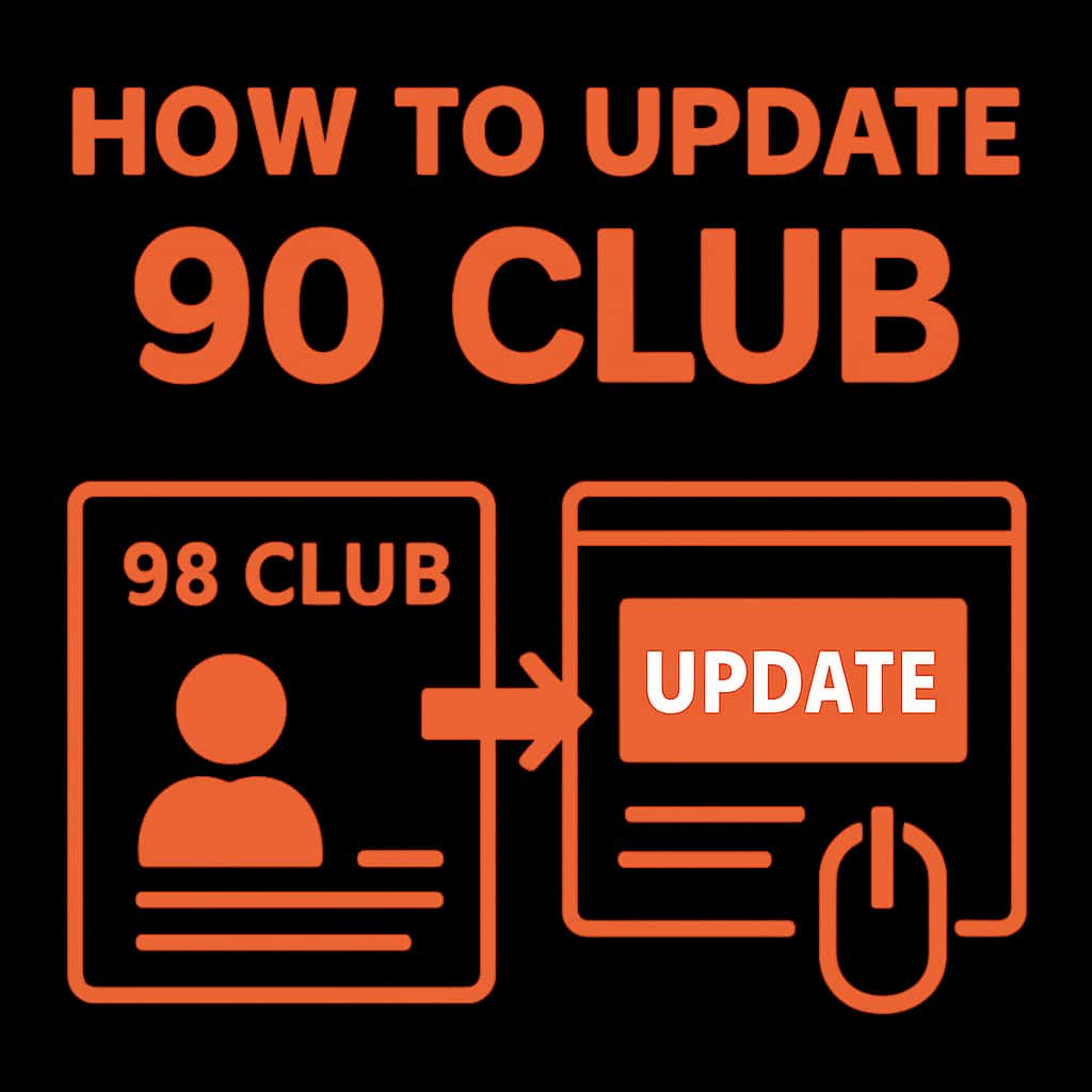 Diagram illustrating the update process for the 90 Club app.