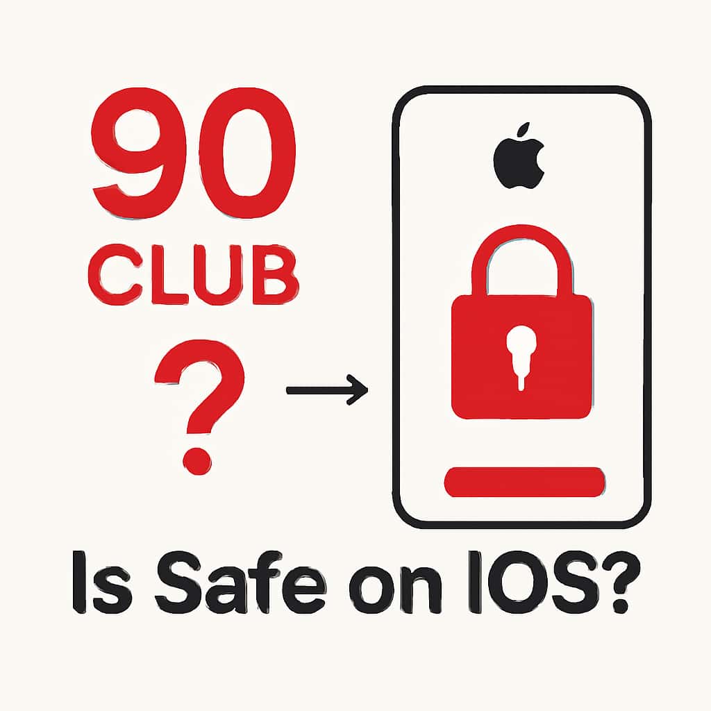 Diagram explaining the safety features of the 90 Club app.