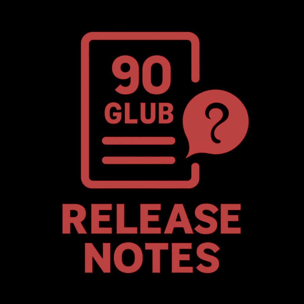 An icon for the 90 Club Release Notes guide.