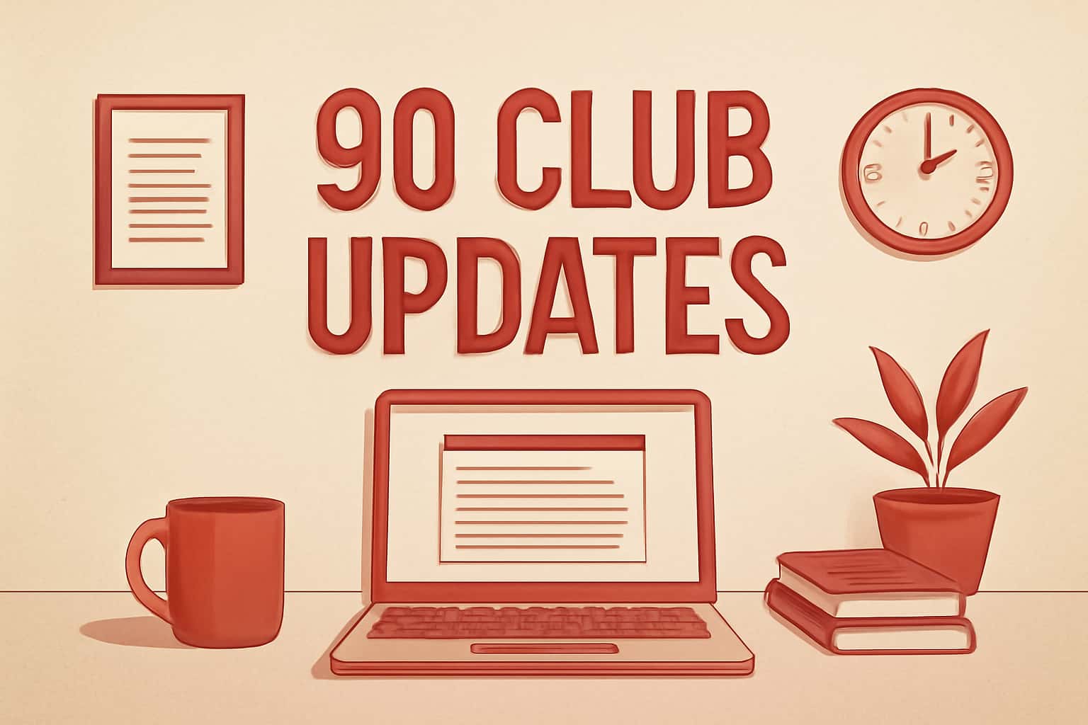 An informative visual representation of 90 Club Updates.