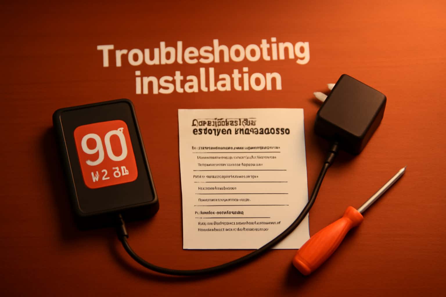 Image depicting troubleshooting methods for 90 Club installation.